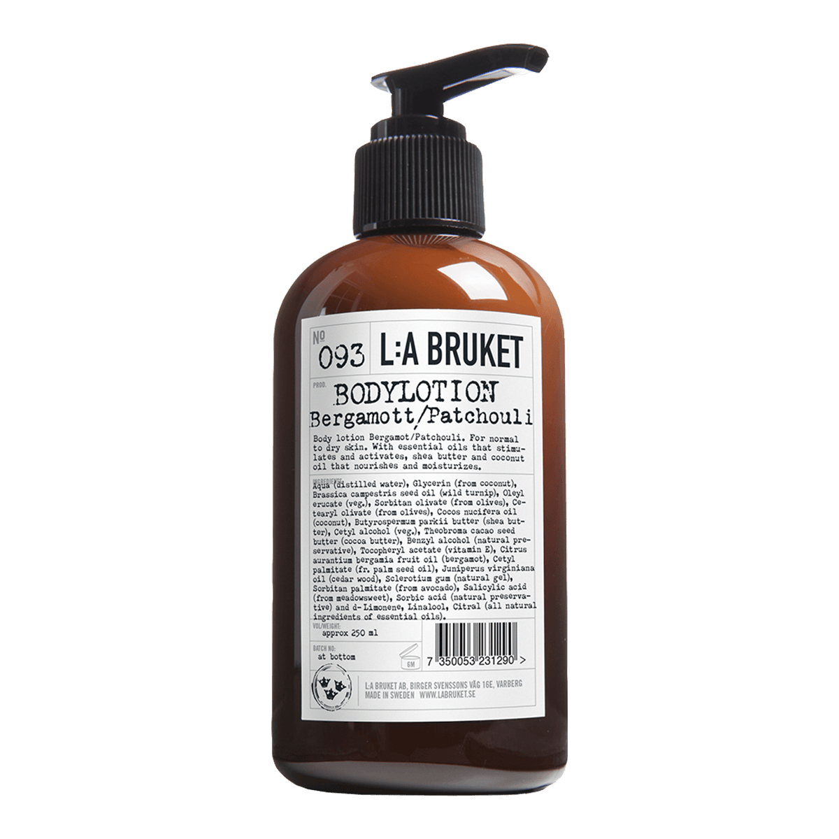 L:A BRUKET 093 Bergamot/Patchouli Body Lotion 240ml