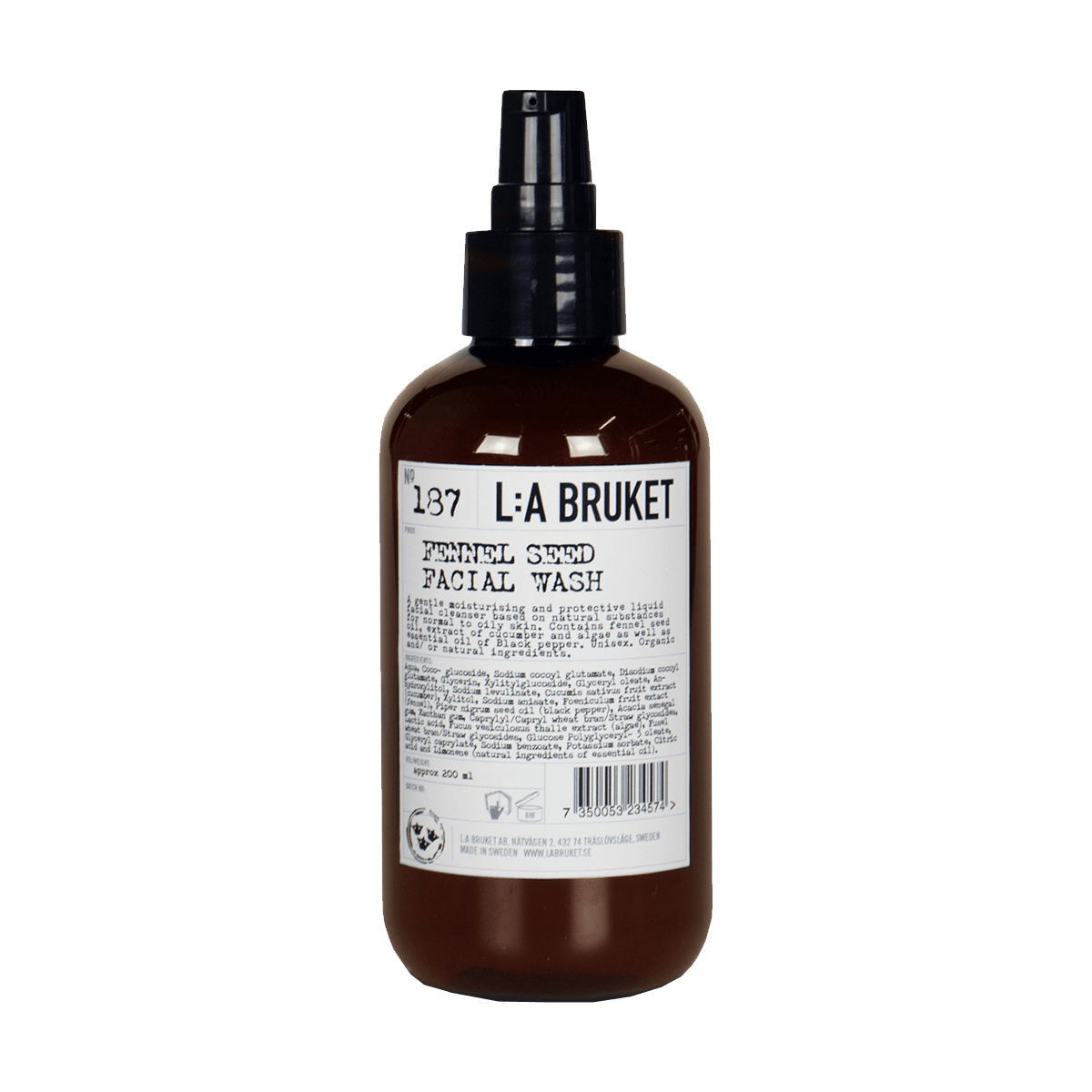 L:A BRUKET 187 Fennel Seed Facial Wash 190ml