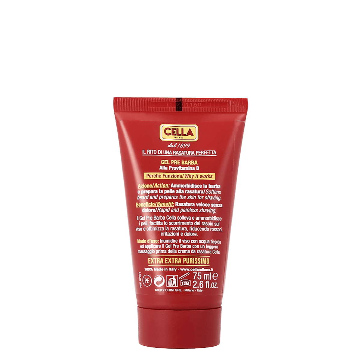 Cella Pre Shave Gel 75ml