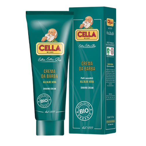 Cella Organic Aloe Vera Shaving Cream Tube 150ml