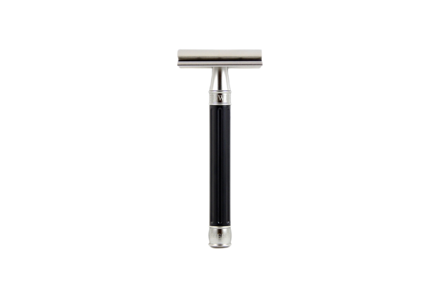 Edwin Jagger 3ONE6 Stainless Steel Anodised Black DE Safety Razor