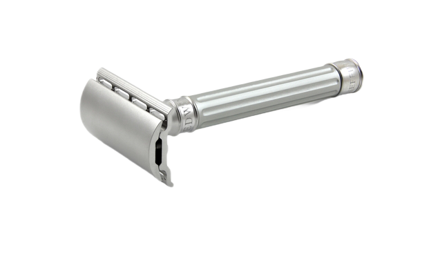 Edwin Jagger 3ONE6 Stainless Steel Anodised Silver DE Safety Razor