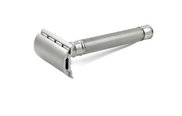 Edwin Jagger 3ONE6 Stainless Steel Knurled DE Safety Razor