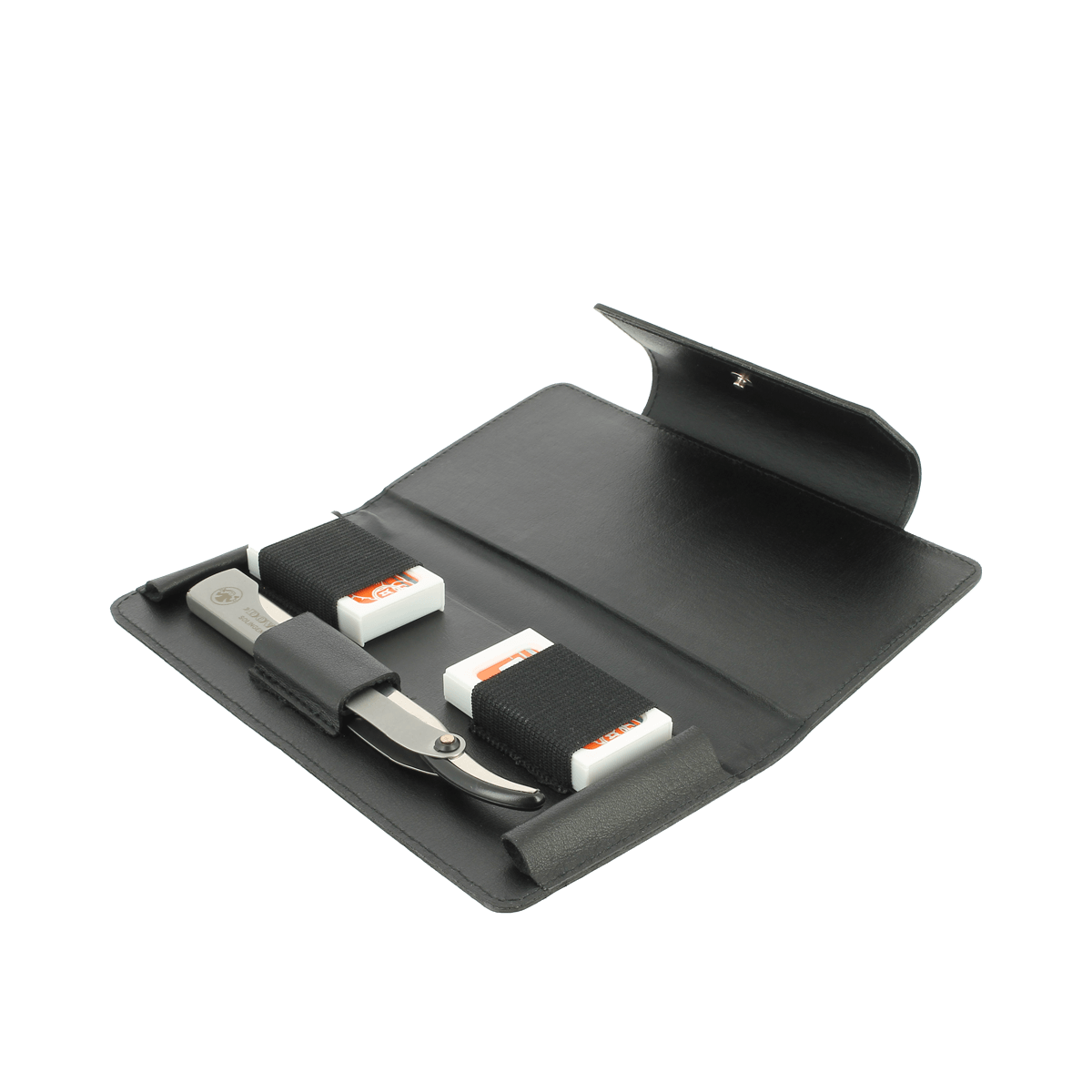 Dovo Shavette in Black Leather Case 576016