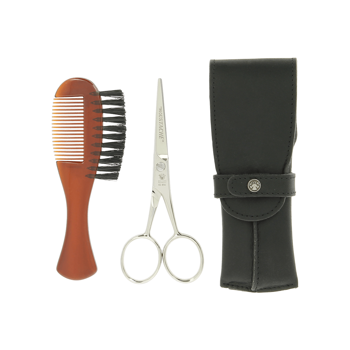 Dovo Beard Care Set in Black Leather Case 806011