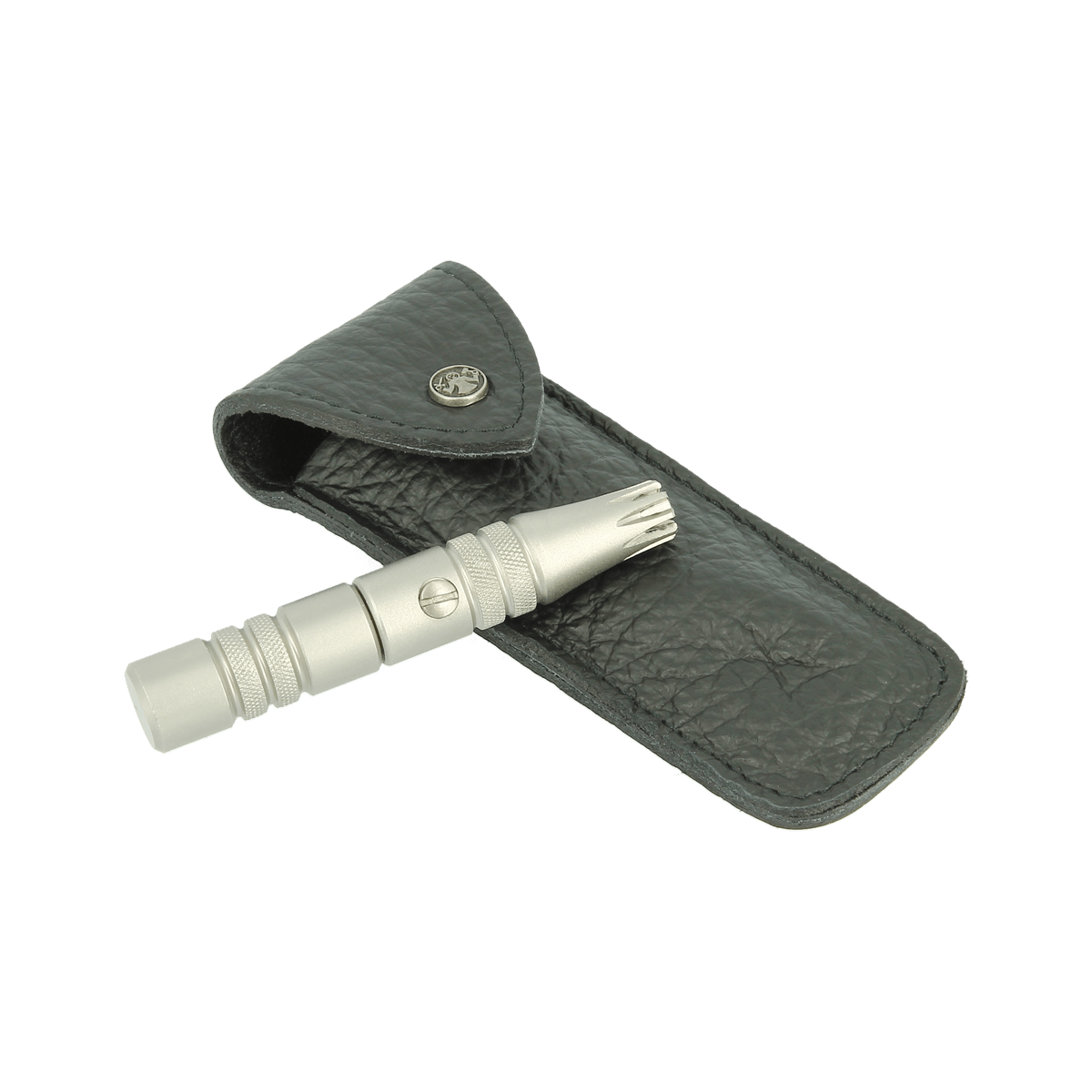 Dovo Nose Hair Trimmer in Black Leather Pouch 9385006