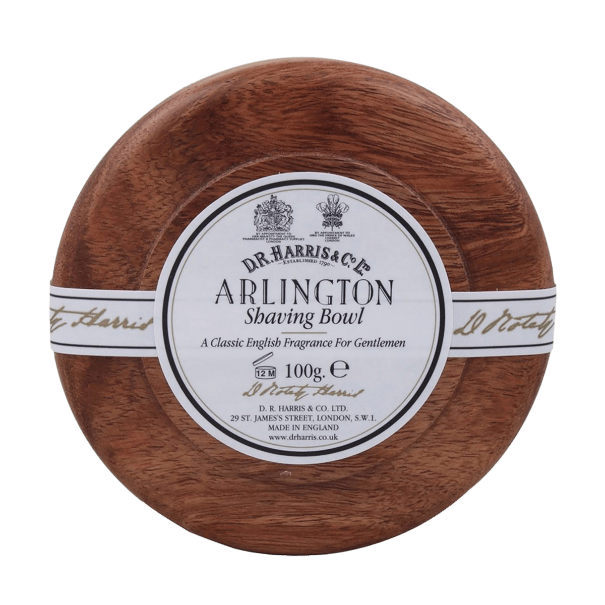D R Harris Arlington Shaving Soap & Bowl Mahogany 100g