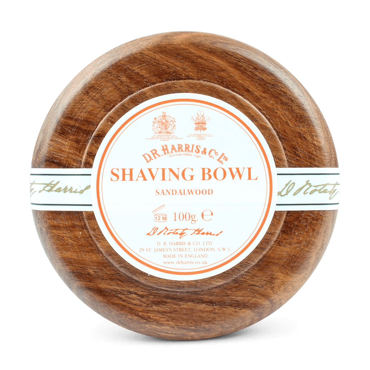 D R Harris Sandalwood Soap & Bowl Mahogany 100g