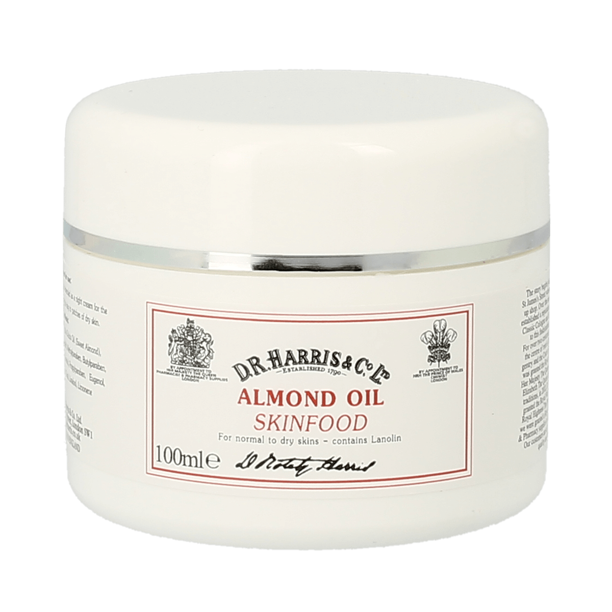 D R Harris Almond Oil Skinfood 100ml