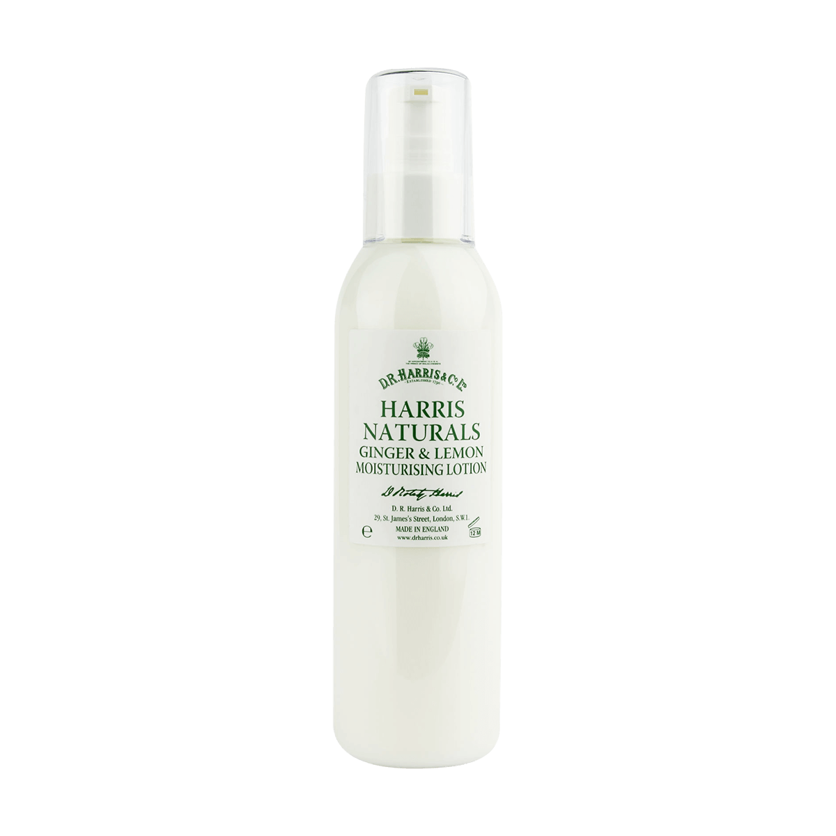 D R Harris Naturals Ginger & Lemon Moisturising Lotion 200ml