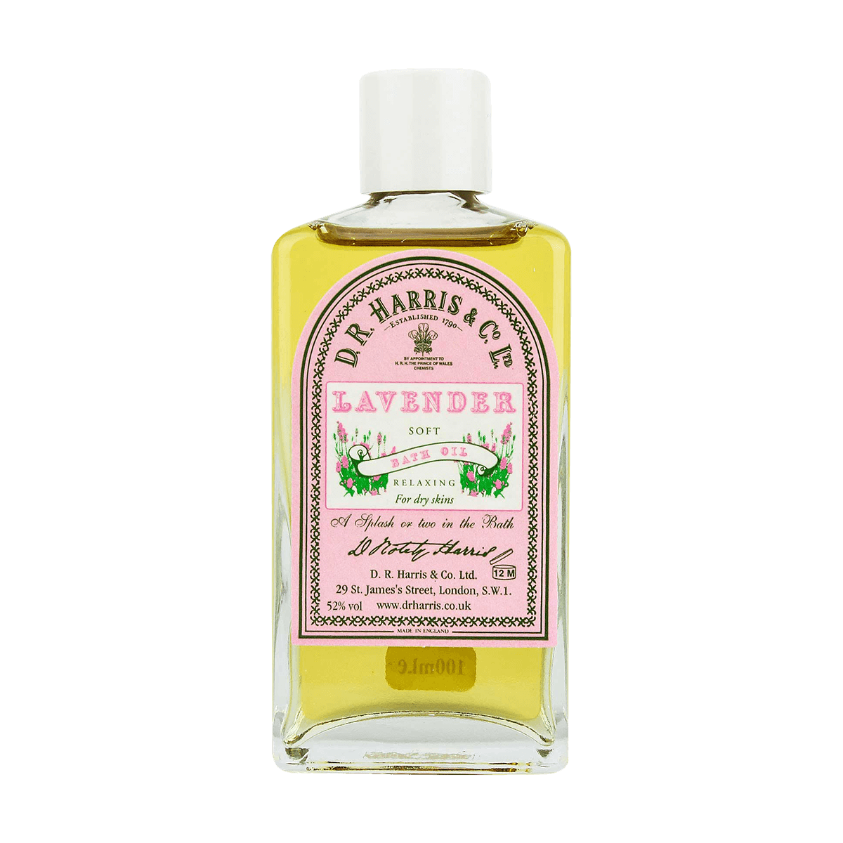 D R Harris Lavender Bath Oil 100ml