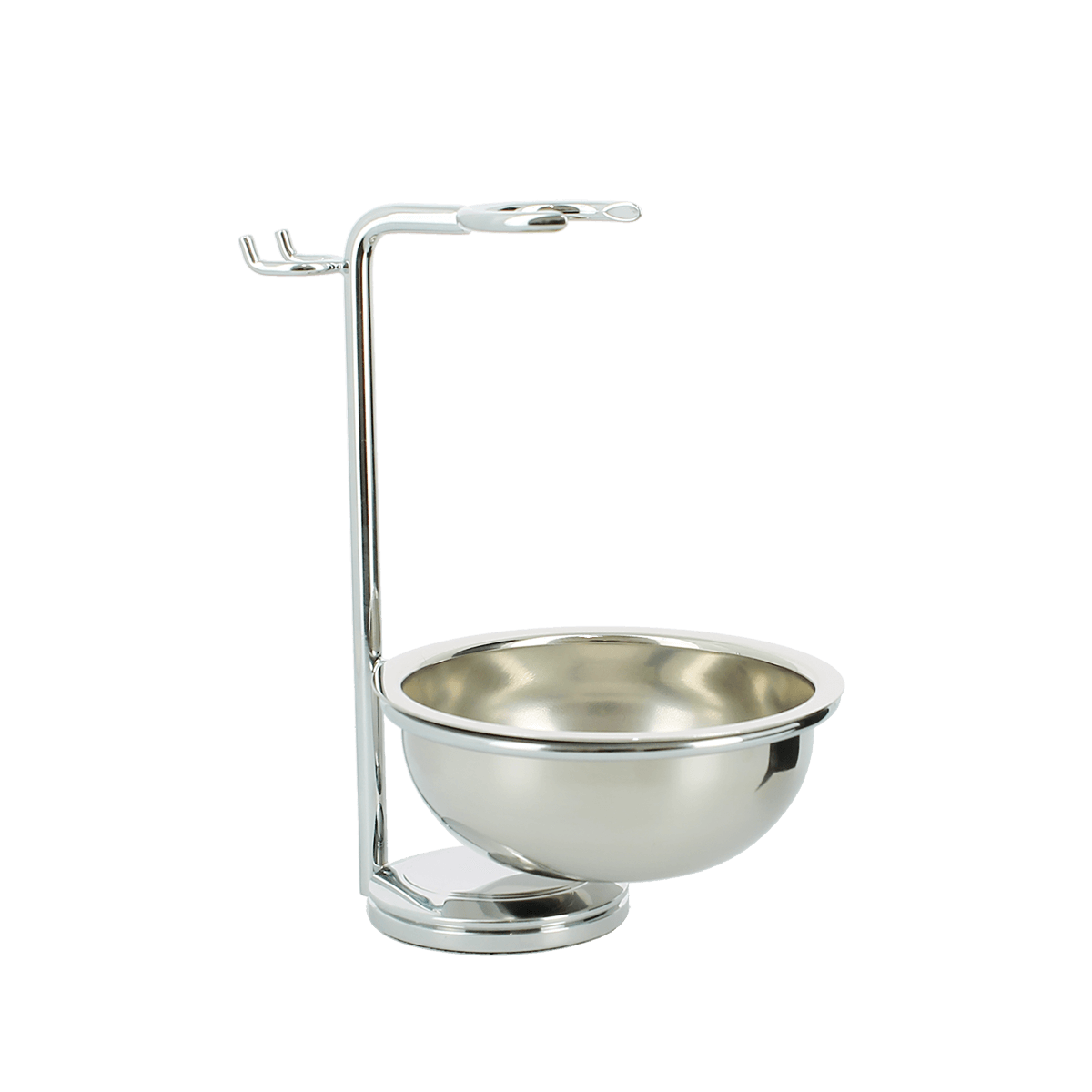 Edwin Jagger Chrome Plated Razor, Brush and Bowl Stand