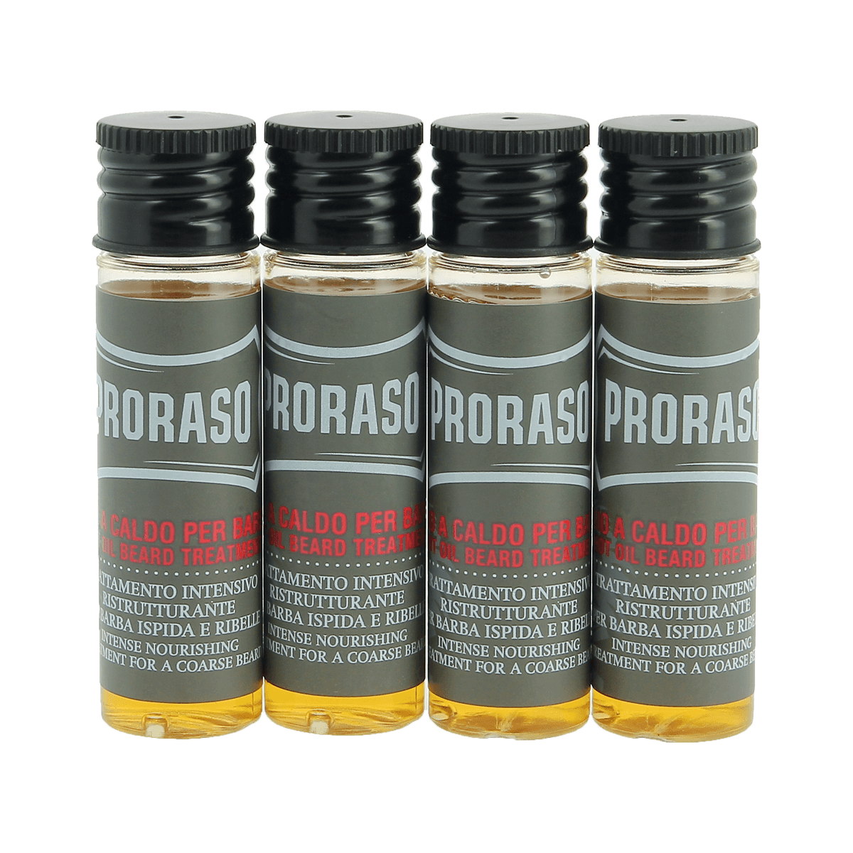 Proraso Italian Hot Oil Beard Treatment Wood and Spice 4 x 17ml