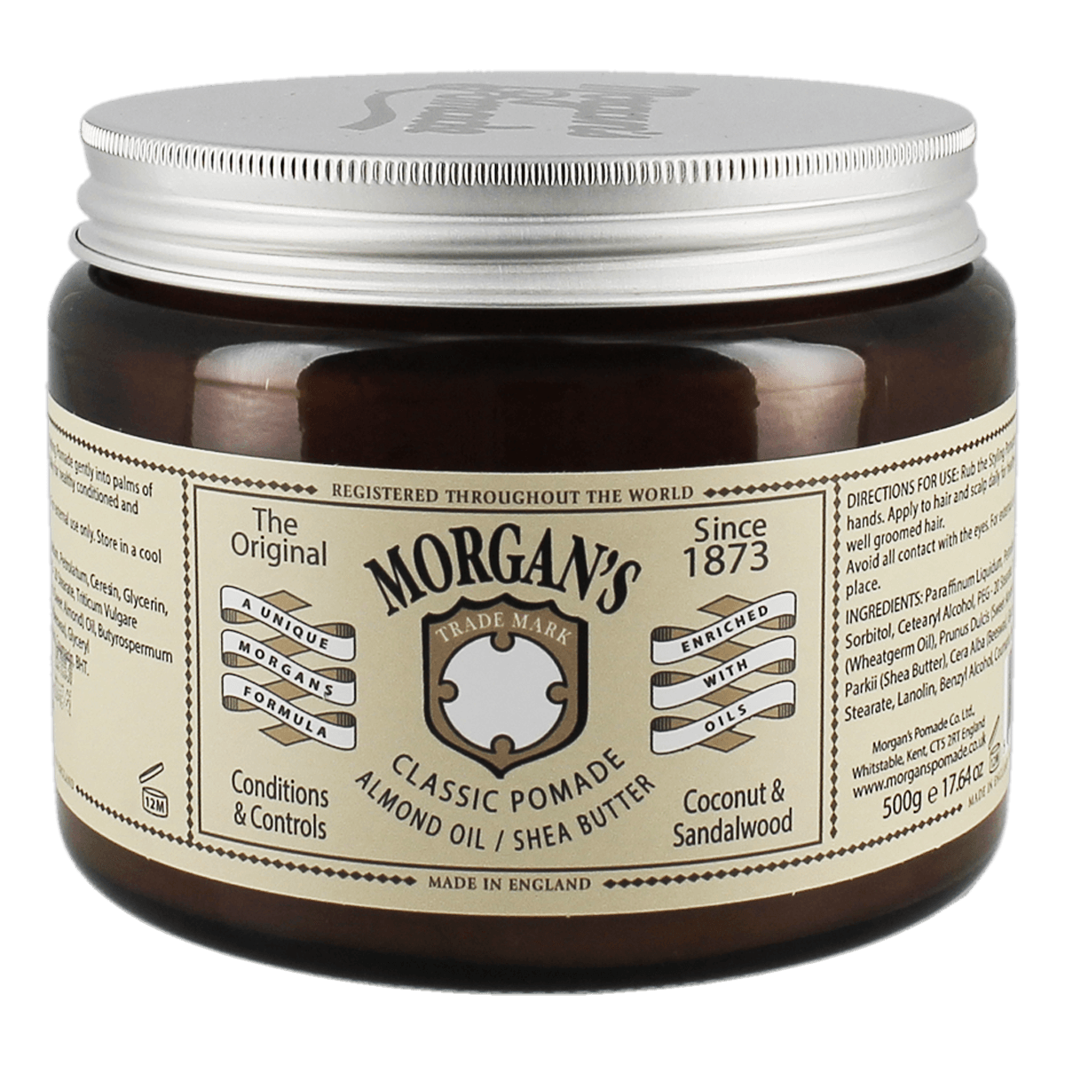 Morgan's Pomade Almond Oil & Shea Butter Classic Pomade 500g