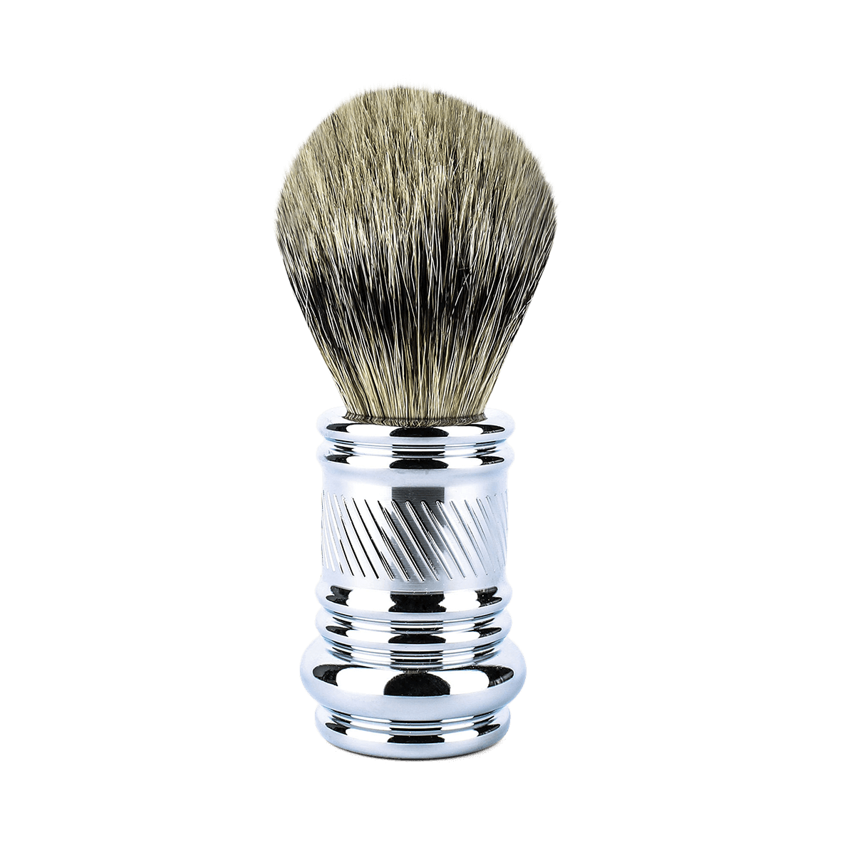 Merkur Chrome Plated Silvertip Badger Brush Barber Pole (90 138 001)