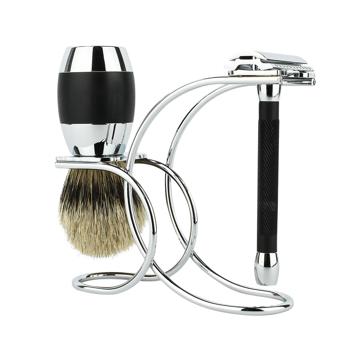 Merkur 20C Black & Chrome 3-Piece Shaving Set (2081 100)