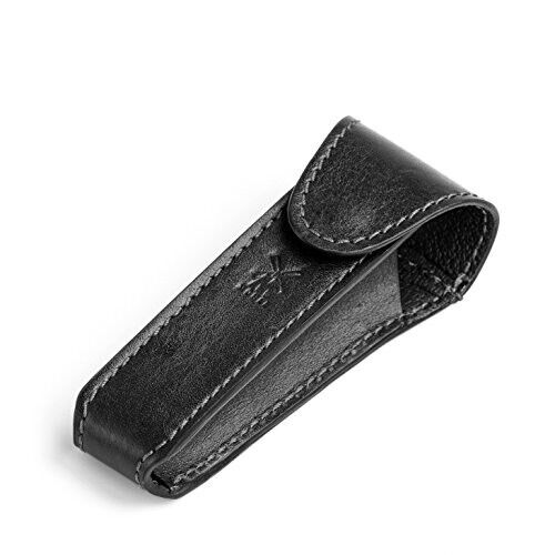 Muhle Black Leather Safety Razor Travel Case