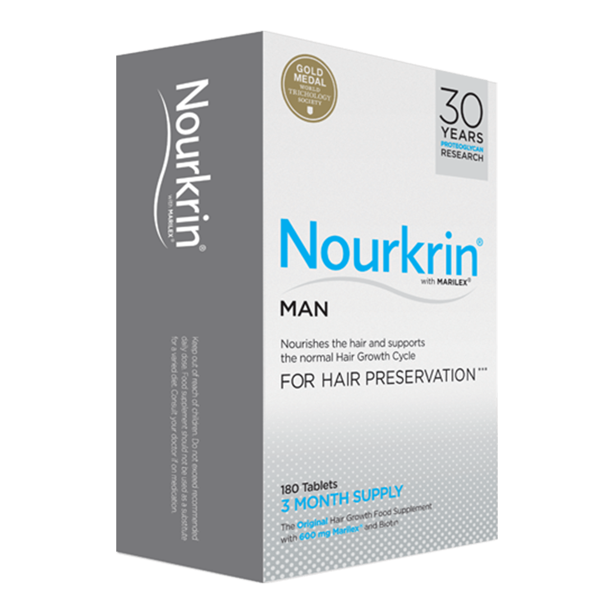 Nourkrin Man Hair Preservation 180 Tablets (3 Month Supply)