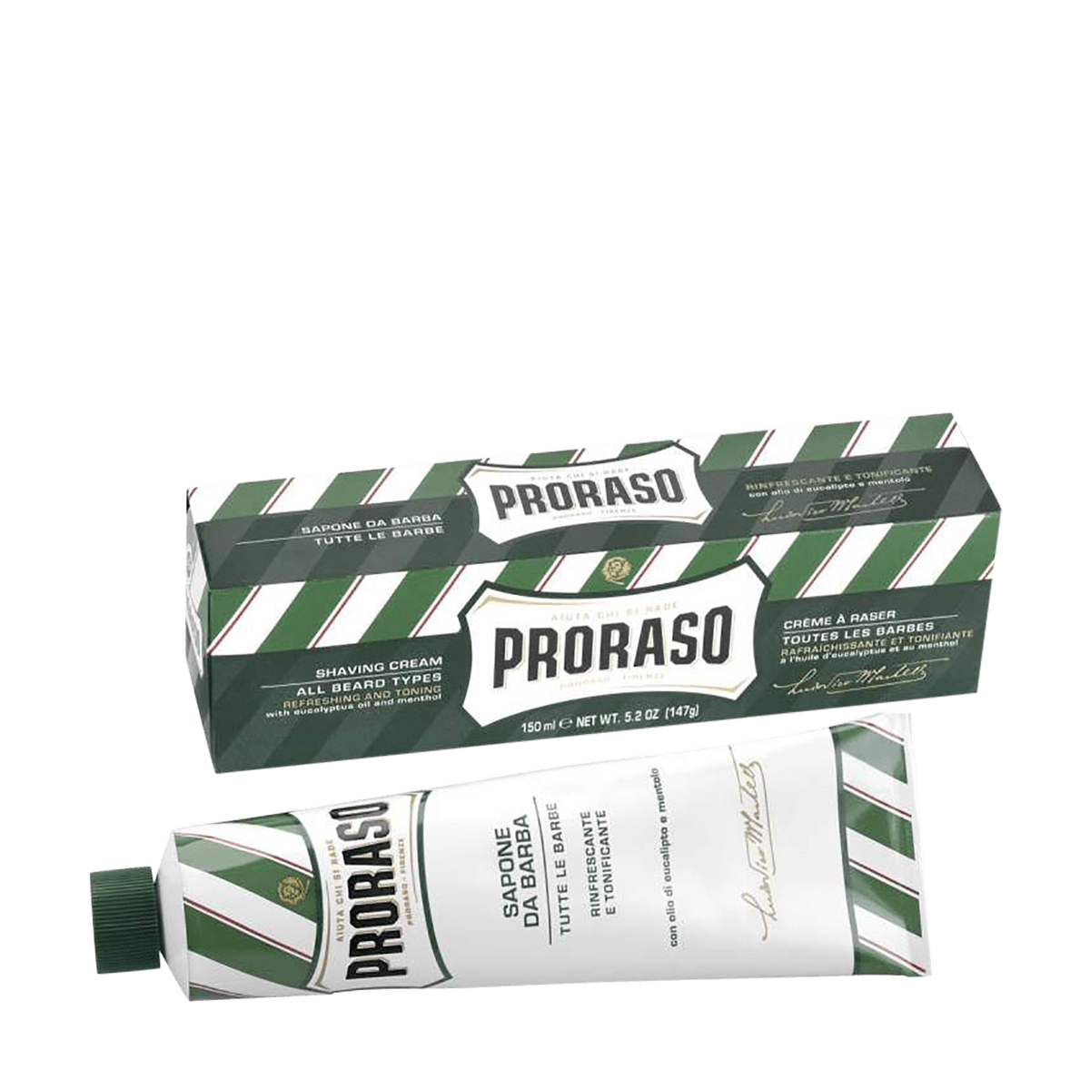 Proraso Shaving Cream Tube Eucalyptus & Menthol 150ml