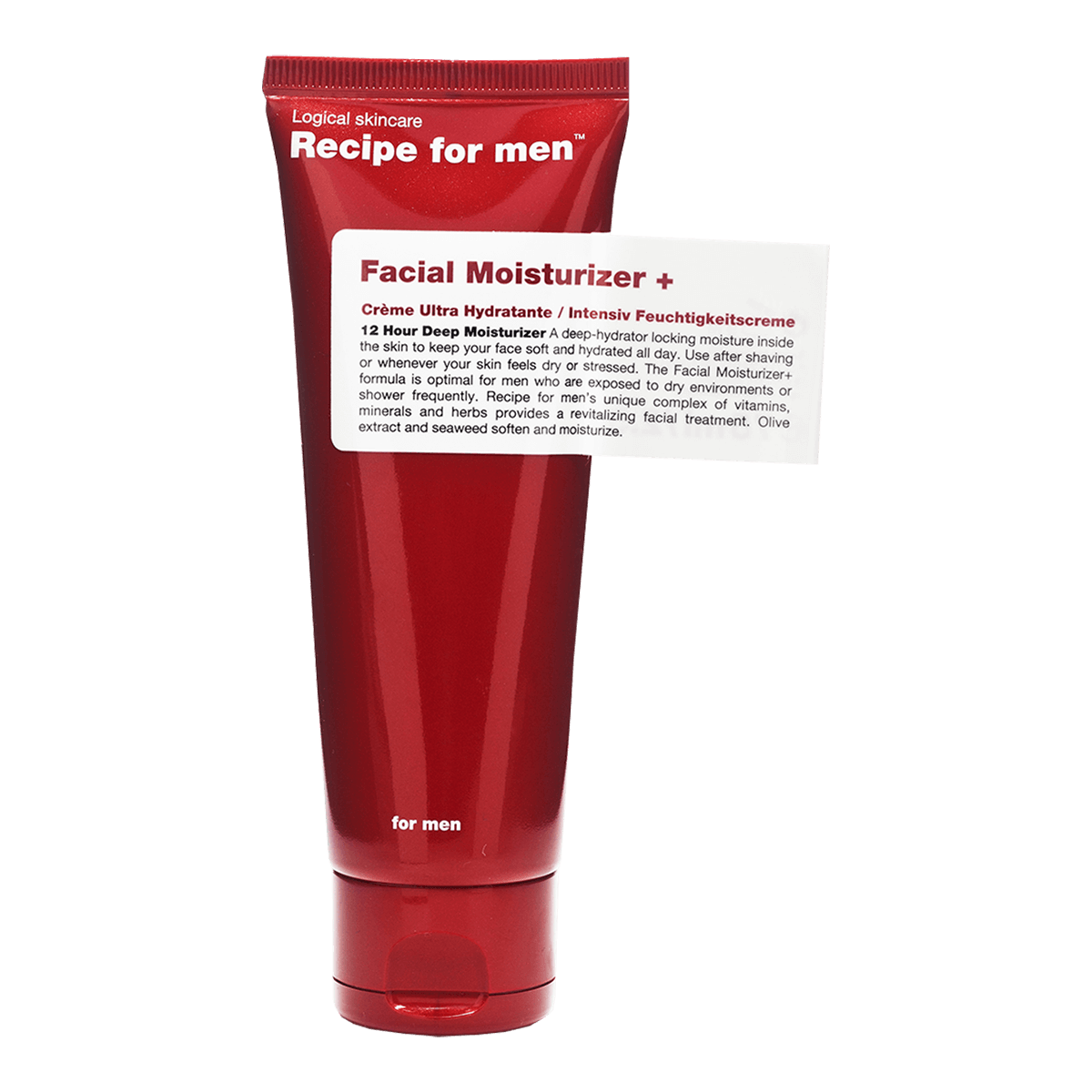 Recipe For Men Facial Moisturizer Plus + 75ml