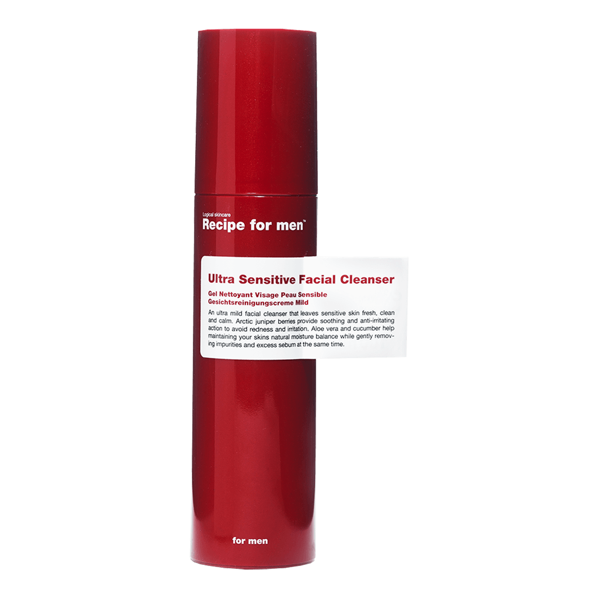 Recipe For Men Ultra Sensitive Facial Cleanser 100ml
