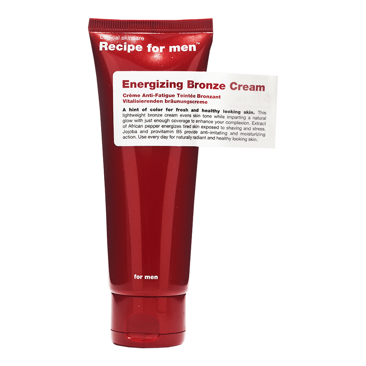 Recipe For Men Energizing Bronze Cream 75ml