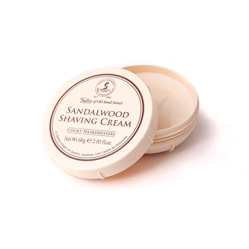 Taylor of Old Bond Street Sandalwood Shaving Cream Bowl Travel Size 60g