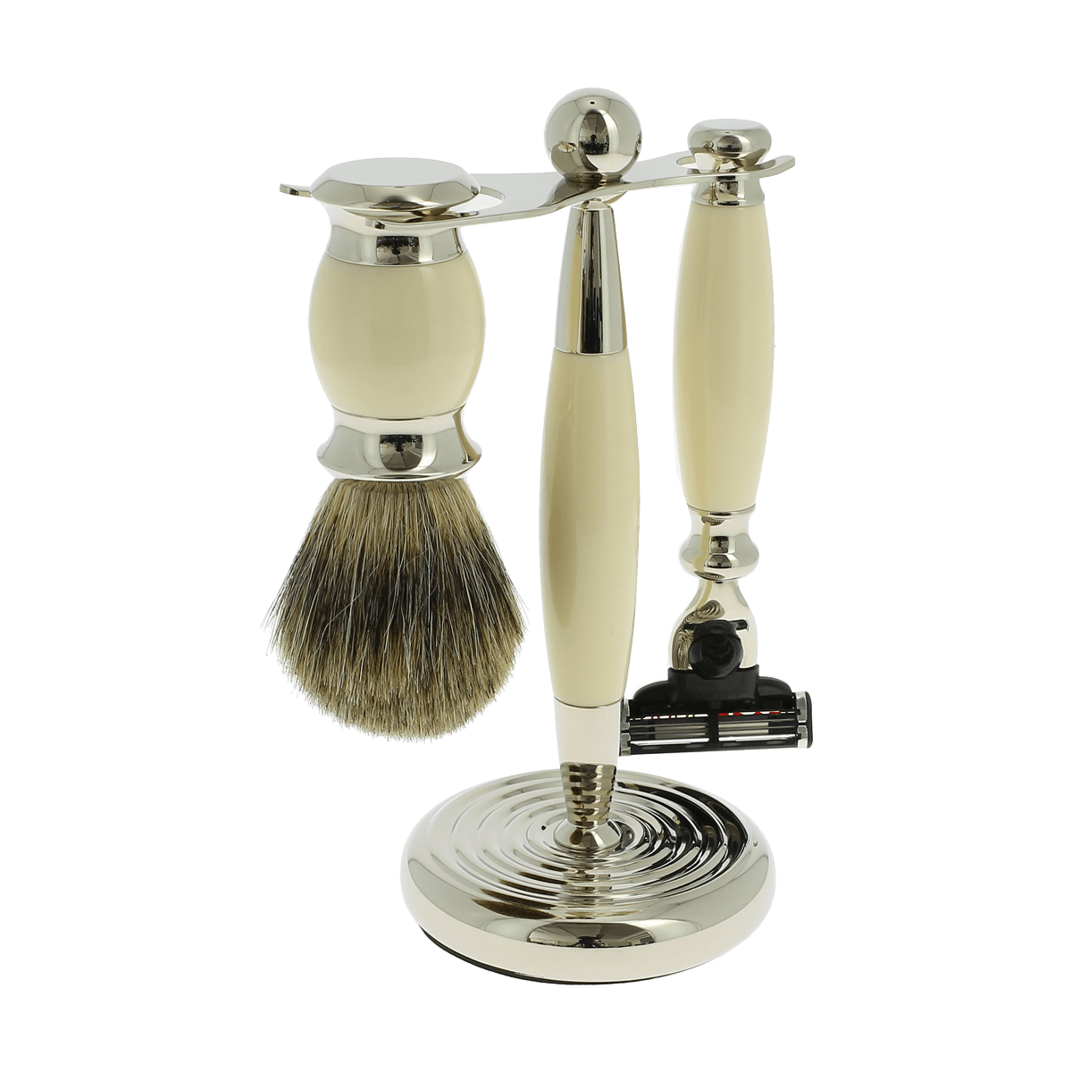 Vulfix Edwardian Ivory Shaving set suitable for Mach 3