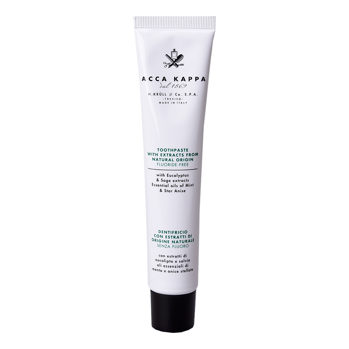 Acca Kappa Natural Fluoride Free Eucalyptus Toothpaste 100ml