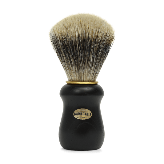 Antiga Barbearia de Bairro Gold and Black Shaving Brush