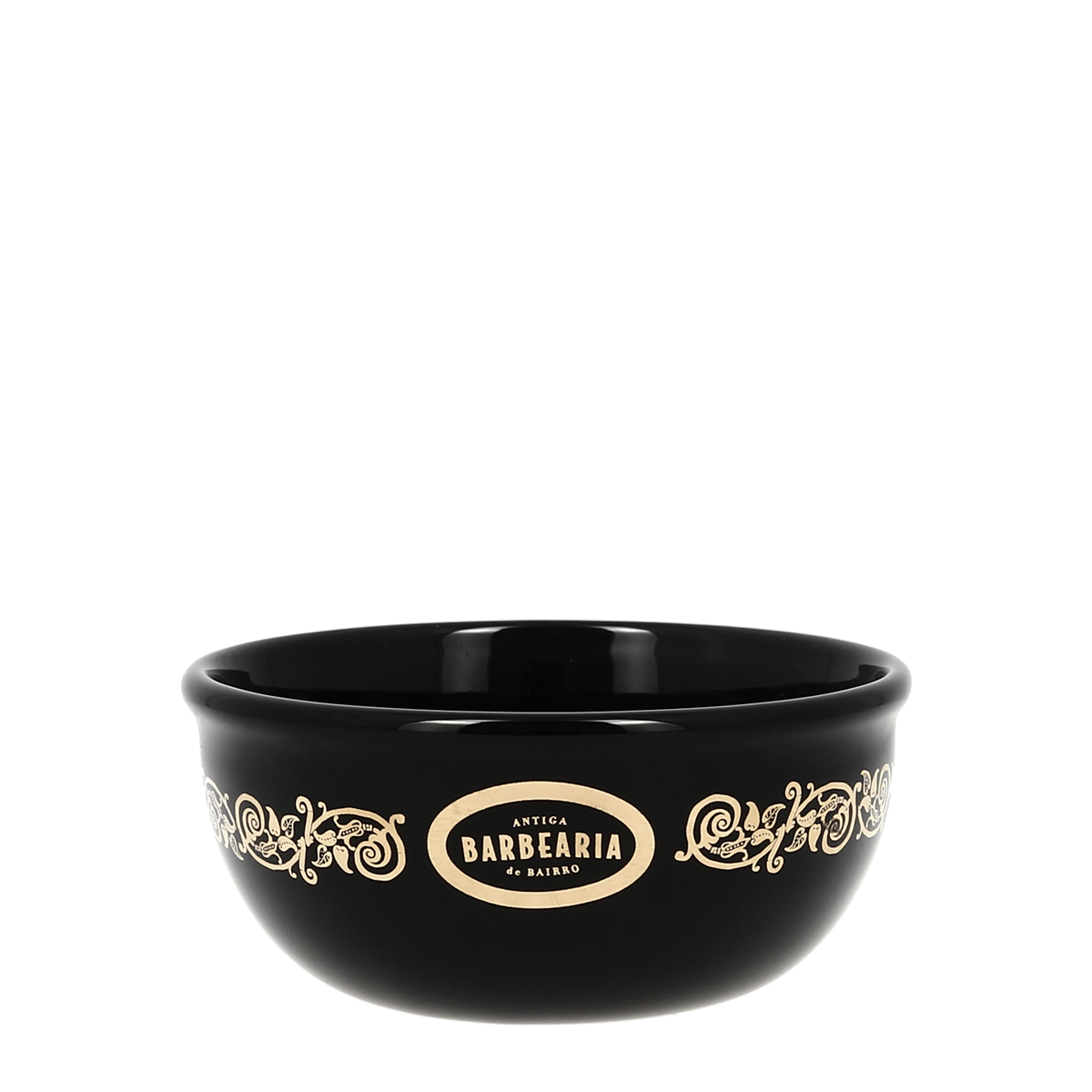 Antiga Barbearia de Bairro Black and Gold Shaving Bowl (Small)