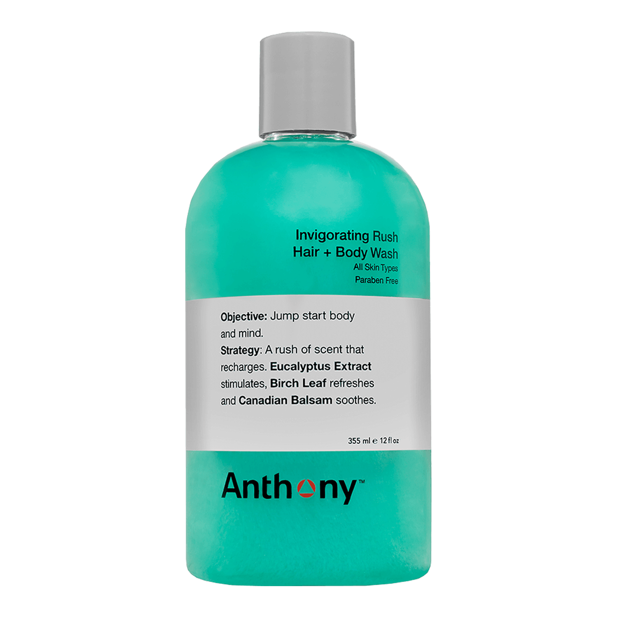 Anthony Invigorating Rush Hair + Body Wash 355ml