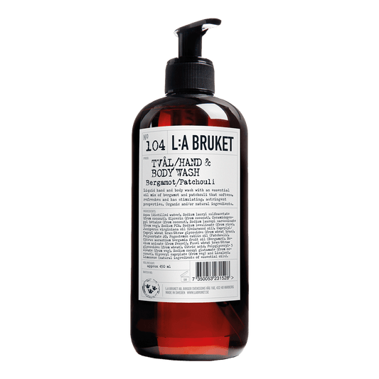 L:A BRUKET Bergamot & Patchouli Hand and Body Wash 450ml