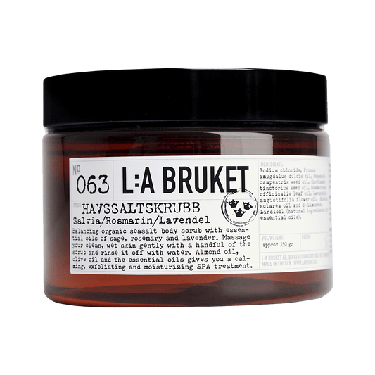 L:A BRUKET Sage, Rosemary & Lavender Sea Salt Scrub 350ml