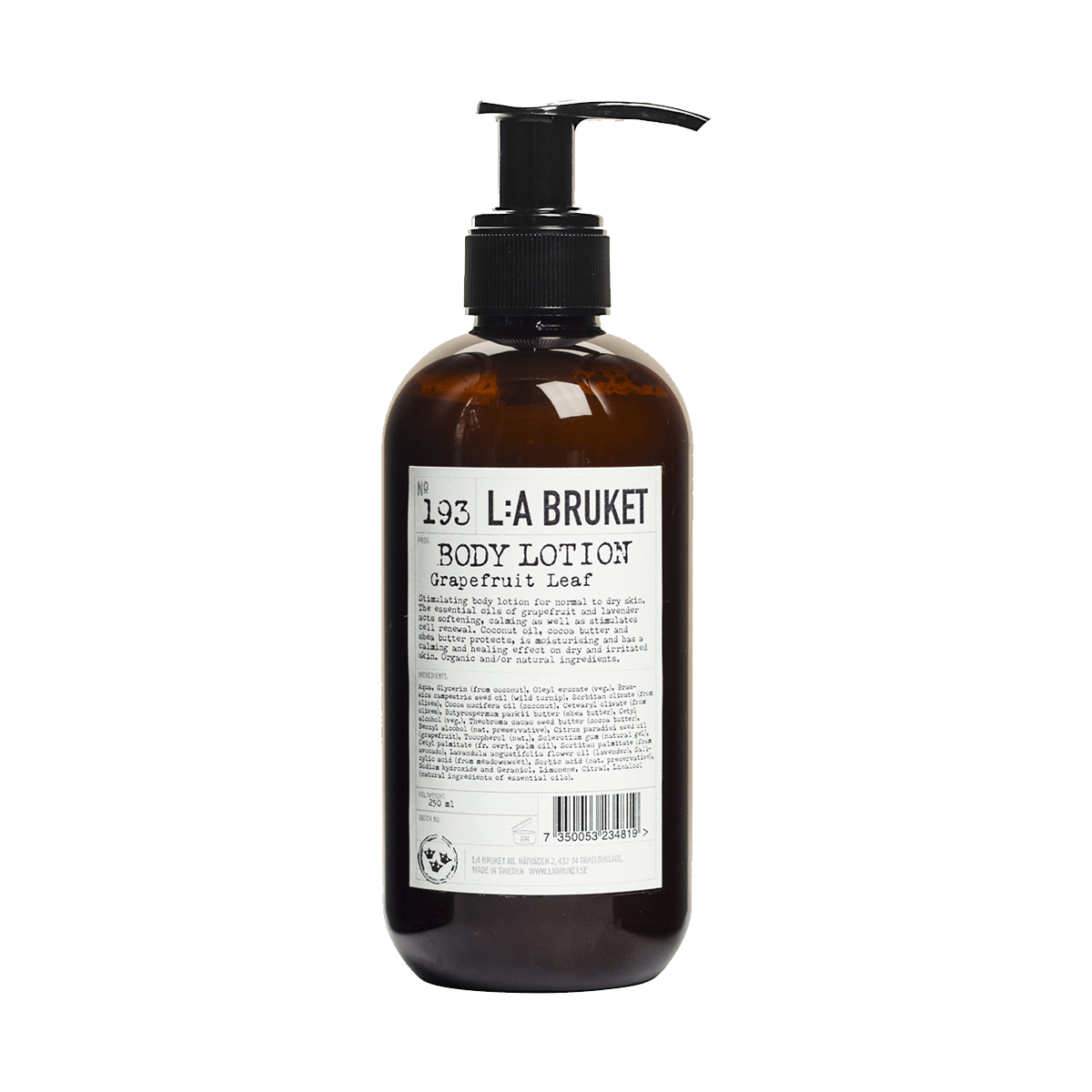 L:A BRUKET 193 Body Lotion Grapefruit Leaf 250ml