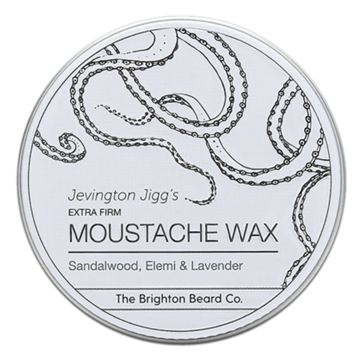 The Brighton Beard Co. Moustache Wax Sandalwood Elemi & Lavender 30g