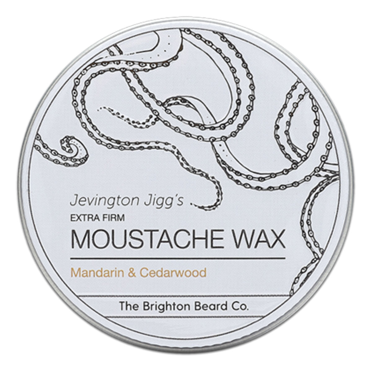 The Brighton Beard Co. Moustache Wax Mandarin & Cedarwood 30g