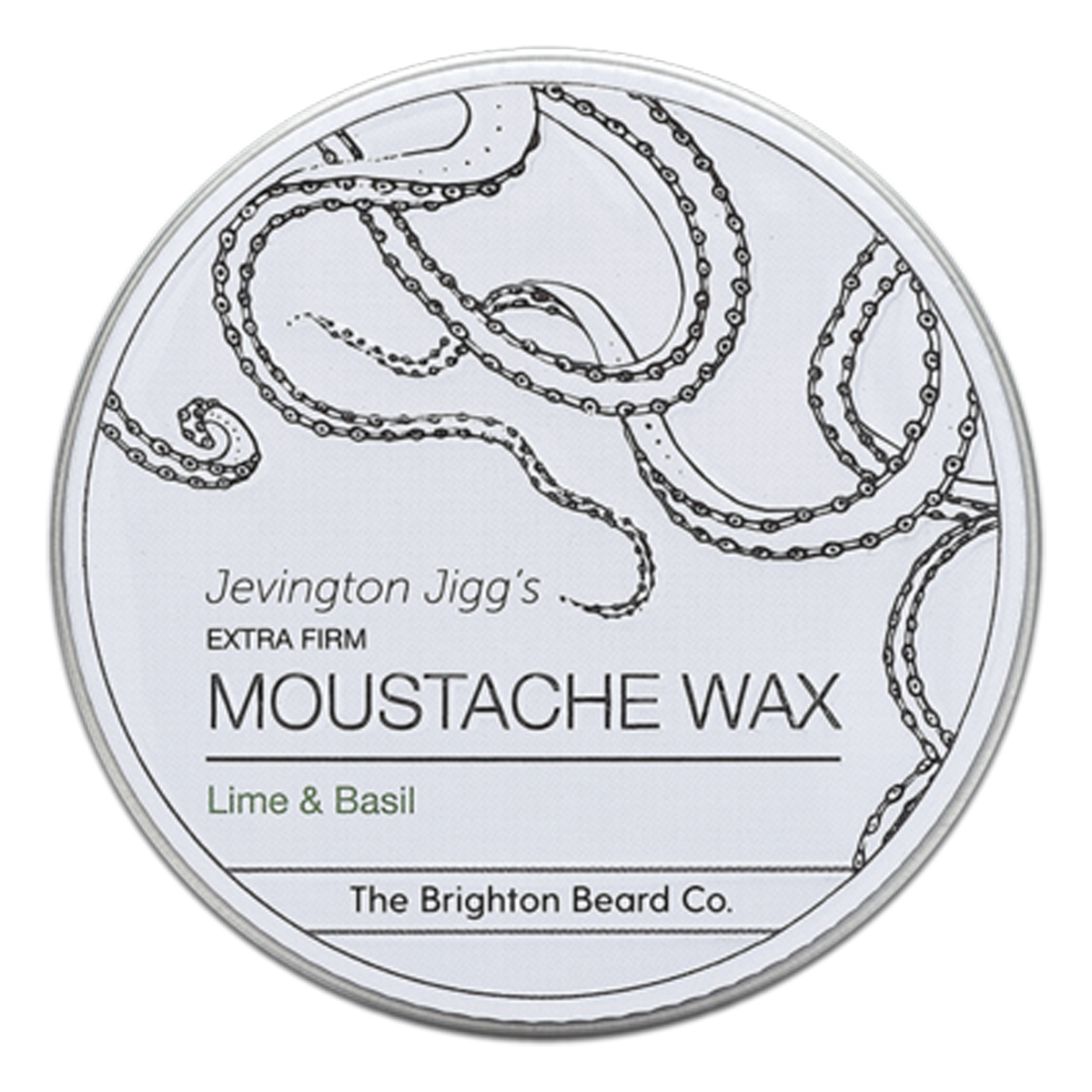 The Brighton Beard Co. Moustache Wax Lime & Basil 30g
