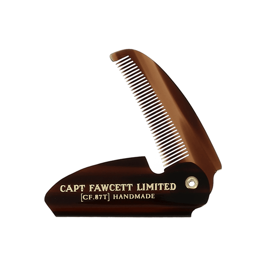 Captain Fawcett Folding Pocket Moustache Comb