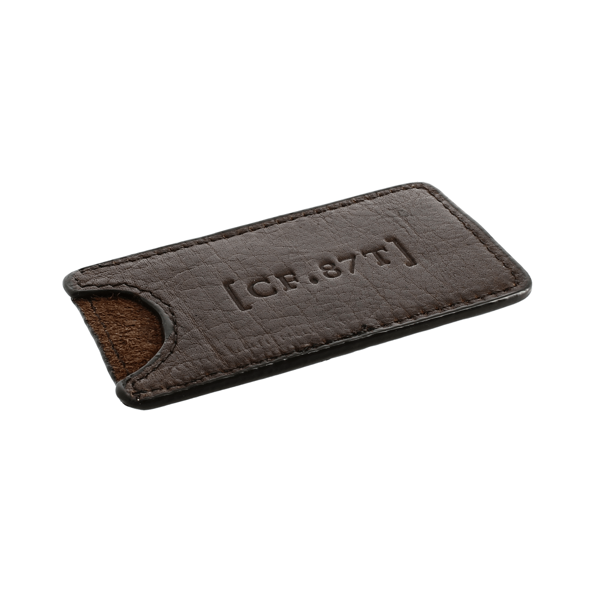 Captain Fawcett Small Leather Moustache Comb Sleeve