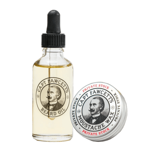 Captain Fawcett Private Stock Beard Oil and Moustache Wax
