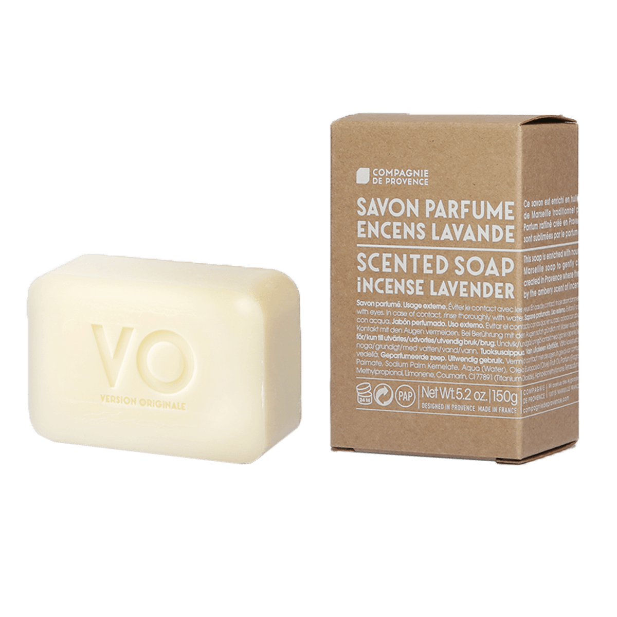 Compagnie De Provence Incense Lavender Scented Soap 150g