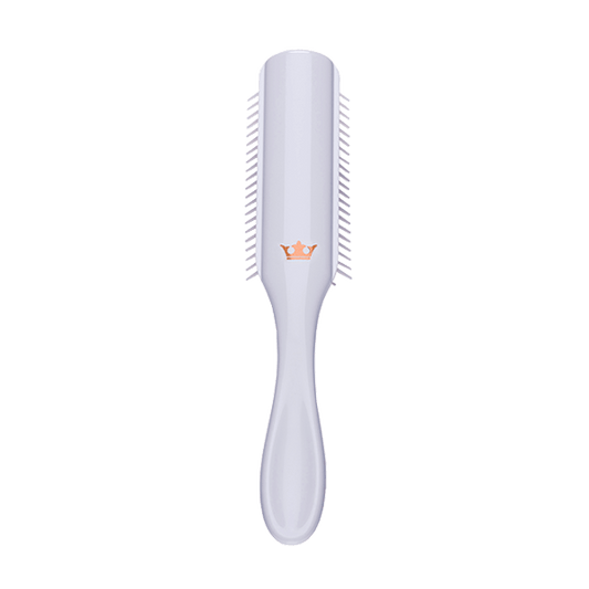 Denman D3 Brush White Rose with Gold Crown