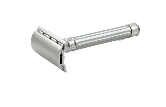Edwin Jagger 3ONE6 Stainless Steel Anodised Silver DE Safety Razor