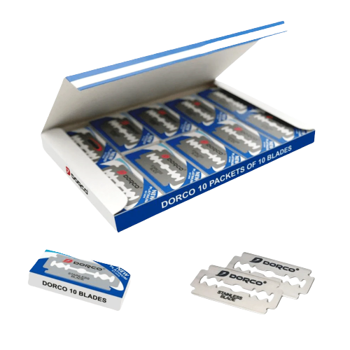 Dorco ST300 Stainless Platinum Razor Blade 100 Pack