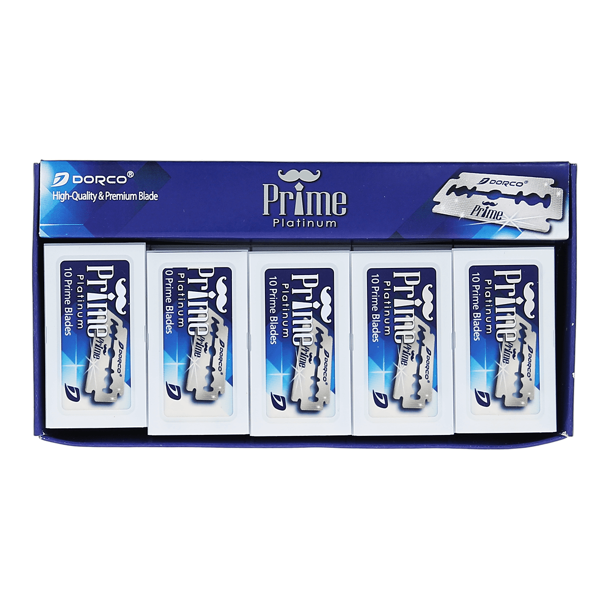 Dorco Prime Platinum Double Edged Razor Blades (100 Blades)