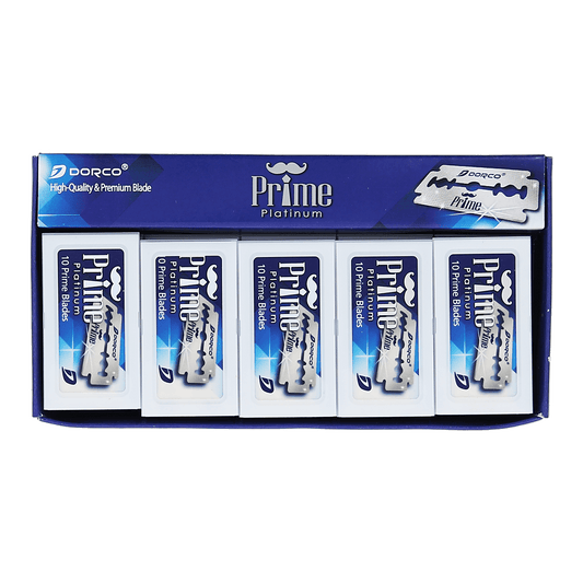 Dorco Prime Platinum Double Edged Razor Blades (100 Blades)