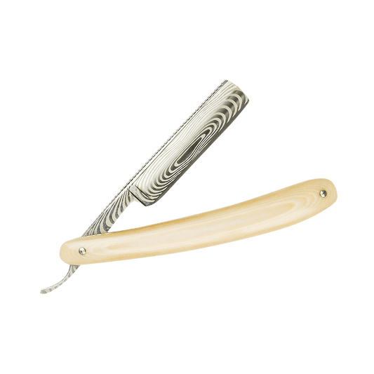 Dovo 5/8 Inch Full Hollow Ground Micarta Ivory Straight Razor 105 5865