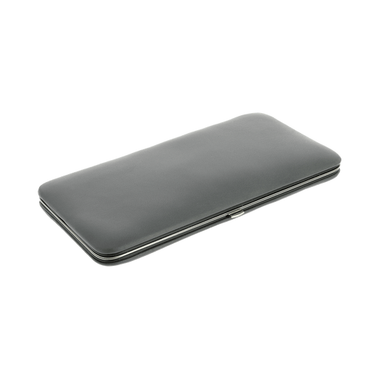 Dovo 7 Piece Manicure Set in Grey Leather Case 302 111