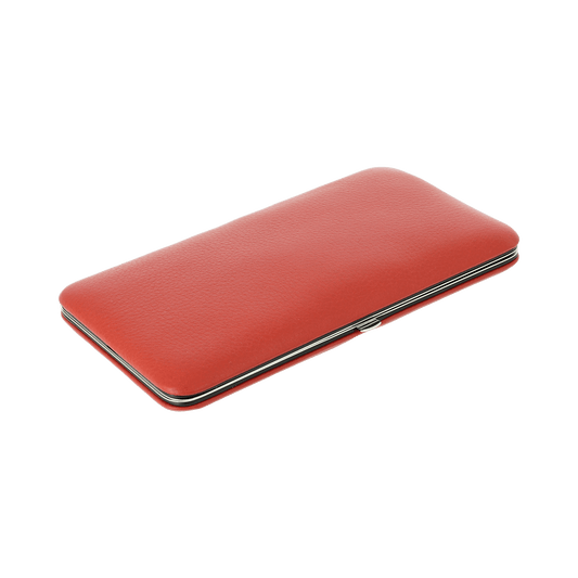 Dovo 7 Piece Manicure Set in Red Leather Case 302 031